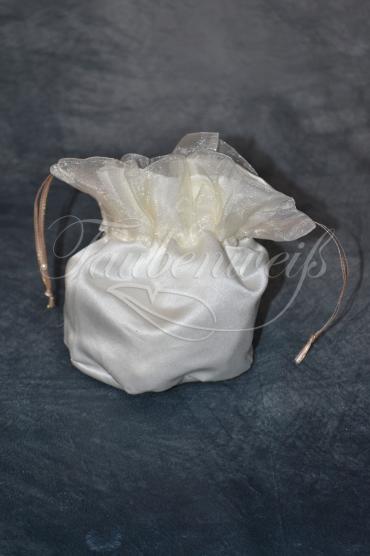 Brautbeutel T0004 - Brautbeutel Brauttasche Satin Organza Brautbeutel T0004 - Brautbeutel Brauttasche Satin Organza