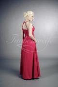 Abendkleid TW0013A - Abendkleid fuchsia pink A-Linie Neckholder Strass Herzausschnitt 3