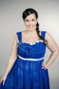 Abendkleid TW0023A - Abendkleid Übergröße Plus XXL Große Größe Chiffon kurz dunkelblau Träger 2