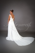 Brautkleid TW0001B - Empire Chiffon abnehmbare Schleppe Umstandsbrautkleid 3