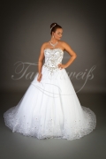 Brautkleid TW0034B - Prinzessin Strass Glitzer Tüll Spitze Schleppe voluminös 1