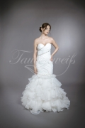 Brautkleid TW0094B - Meerjungfrau Organza Tüll Strass Herzausschnitt 1