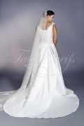 Brautkleid TW0096B - A-Linie Satin Spitze Träger zweifarbig Schleppe Träger Schleppe 3