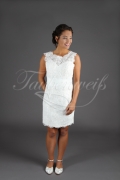 Brautkleid TW0180B - 2 in 1 kurz und lang abnehmbarer Rock Spitze Schleppe 5