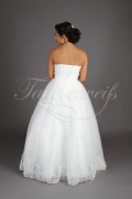 Brautkleid TW0181B - Glitzertüll Perlen Pailletten Prinzessinnenstil ohne Schleppe 3