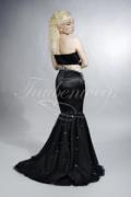 Abendkleid TW0010A - Abendkleid schwarz transparent Perlen und Pailleten sexy gewagt 3