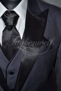 Anzug TW0004AN - Bräutigam dunkelblau einreihig Mischgewebe Wolle Polyester 3