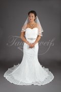 Brautkleid TW0003B - Meerjungfrau Spitze Strass Herzausschnitt sexy Schleppe 1