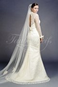 Brautkleid TW0039B - Meerjungfrau Spitze Perlen Taillenband Schlüsselloch 3