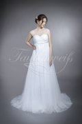 Brautkleid TW0061B - Empire Umstandsbrautkleid Schwangere Tüll Perlen 1