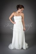 Brautkleid TW0066B - Empire Umstandsbrautkleid Chiffon Spitze Strandhochzeit 1