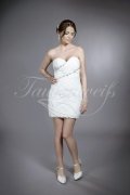 Brautkleid TW0099B - Meerjungfrau Organza Strass 2 in 1 abnehmbarer Rock 4