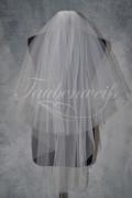 Brautschleier S0003 - Brautschleier aus weichem Tüll zweilagig mit Kamm 1