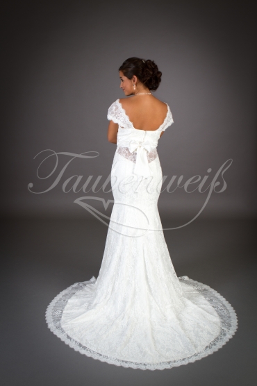 Brautkleid TW0060B - Meerjungfrau Spitze tiefer Rücken sexy Off-shoulder-Träger Boho 3