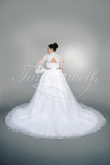 Brautkleid TW0154B - Übergröße Plus XXL Große Größe Tüll Organza Spitze Strass 3