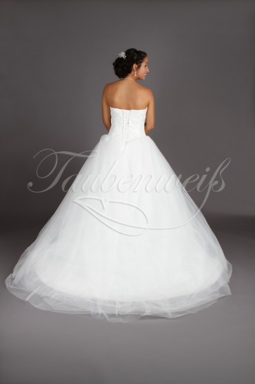 Brautkleid TW0194B - Prinzessin Tüll Spitze glamourös Schleppe Schnürung 3