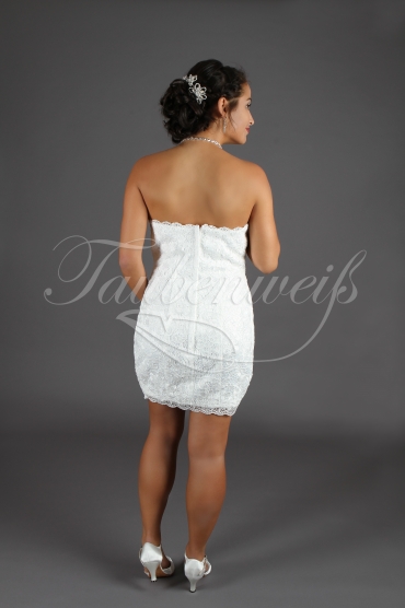 Brautkleid TW0204B - Vokuhila Tüll Spitze Standesamt abnehmbarer Rock 7