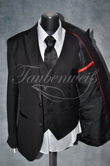 Anzug TW0003AN - Bräutigam dunkelblau einreihig Mischgewebe Wolle Polyester 2