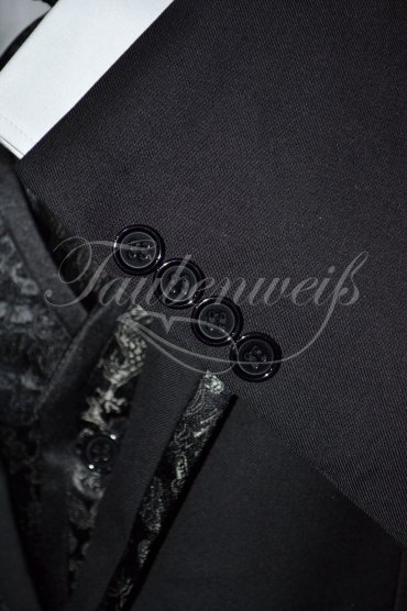 Anzug TW0005AN - Bräutigam dunkelblau einreihig Mischgewebe Wolle Polyester 5