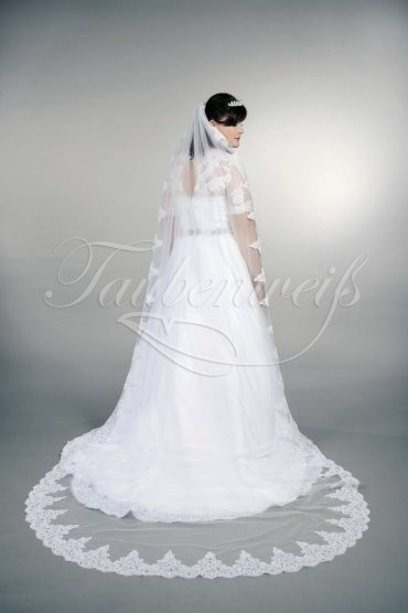 Brautkleid TW0169B - Übergröße Plus XXL Große Größe Spitze Organza Strass A-Linie 3