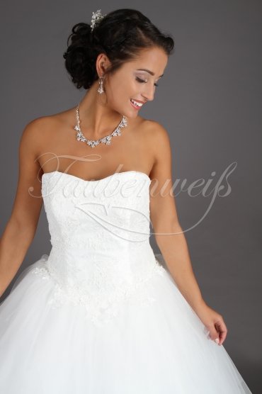 Brautkleid TW0194B - Prinzessin Tüll Spitze glamourös Schleppe Schnürung 2