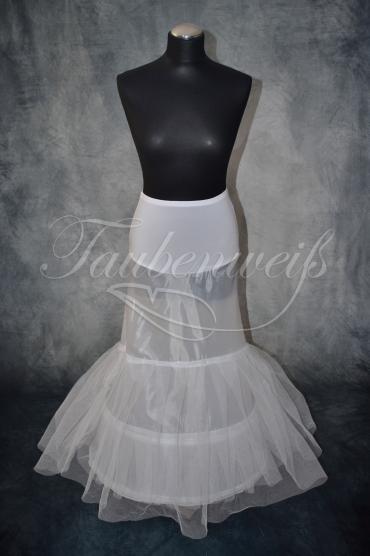 Reifrock R0002 - Reifrock Petticoat zwei Reifen elastischer Bund für schmale A-Linie
