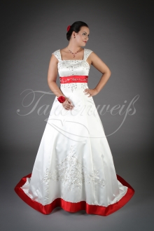 Beispiel für ein Brautkleid aus Satin